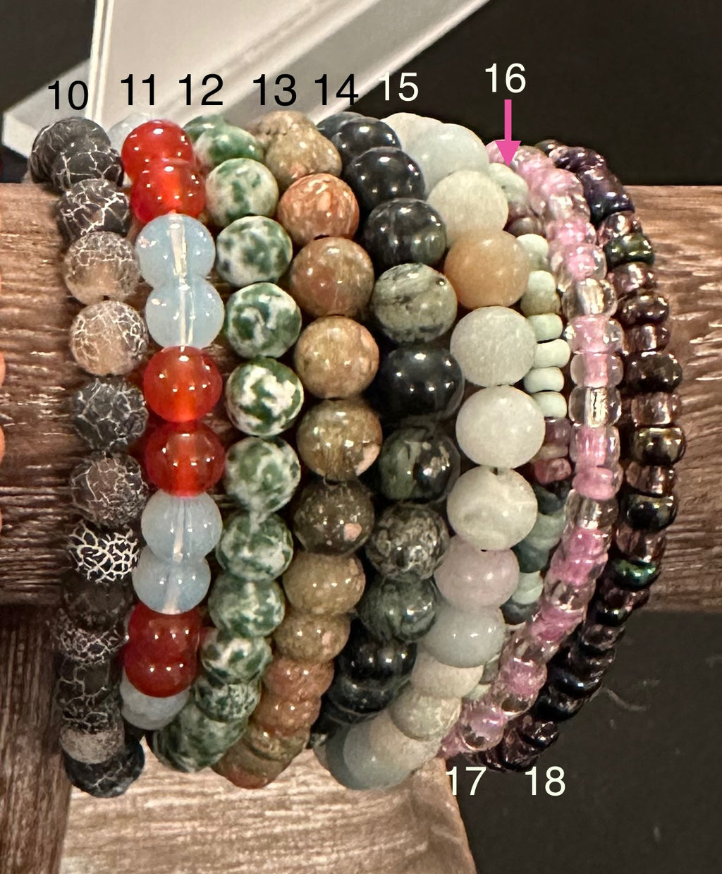 Glass & Rock Bracelets