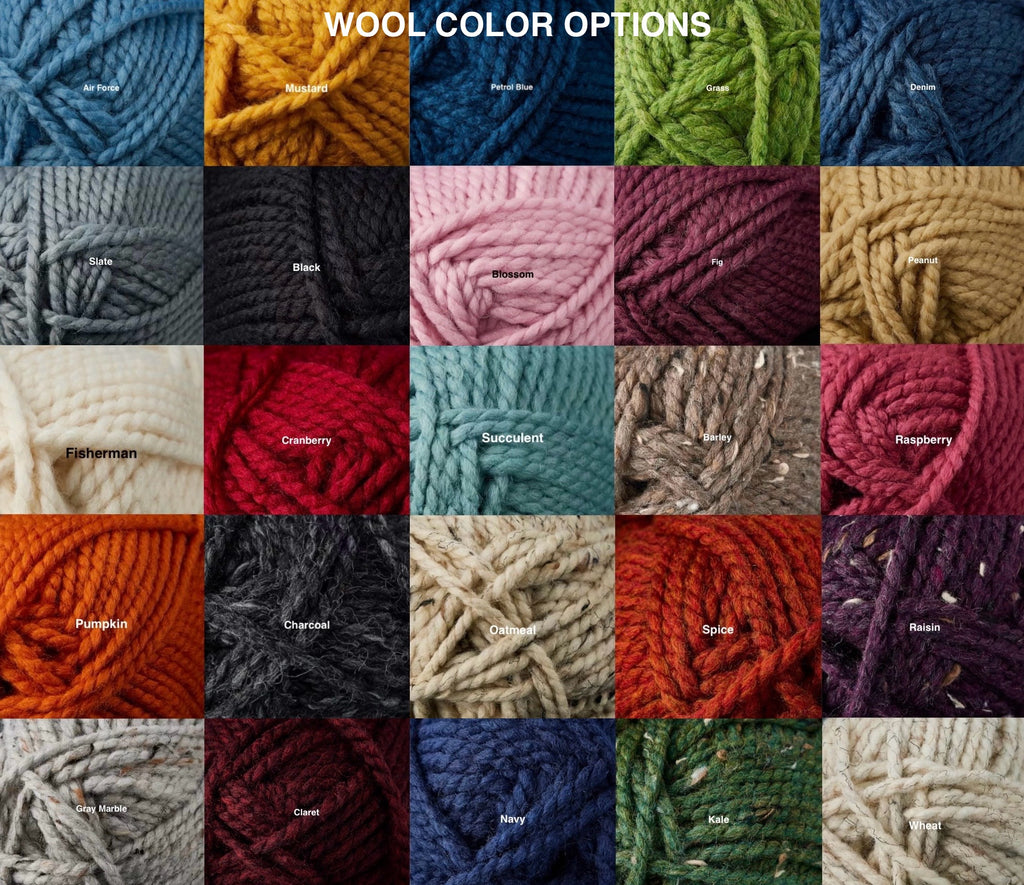 Wool blend color options